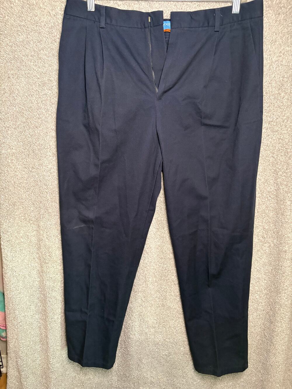 Vintage Y2K Dockers Women 18M Navy Pleated Pants NOS
